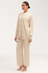 Jess Knit Cardigan - Beige Jackets Veiled 