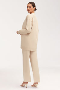 Jess Knit Cardigan - Beige Jackets Veiled 