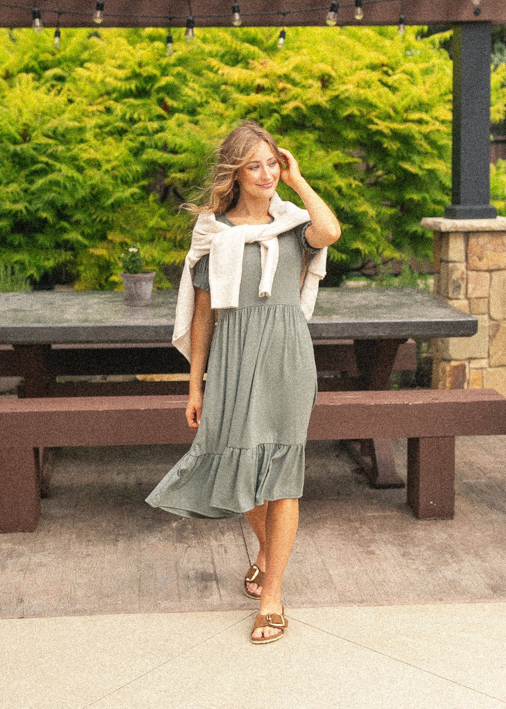 Inherit Co. Jess Short Sleeve Midi Dress - FINAL SALE — main product shot