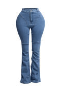 Jessica Bell Bottom Y2K Style Stretch  Bell Bottom Jeans