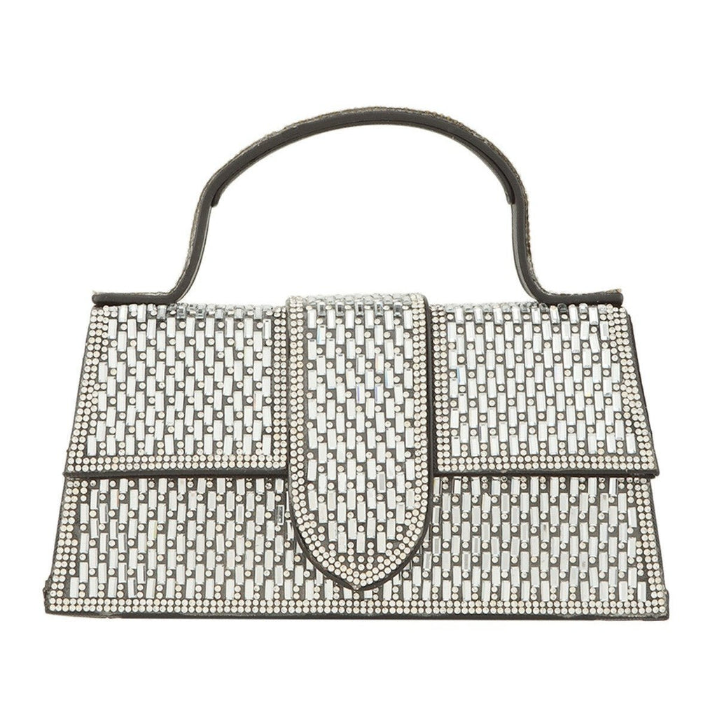 Jessie Luxe Jeweled Crossbody Bag with Detachable Handle and Spacious Interior