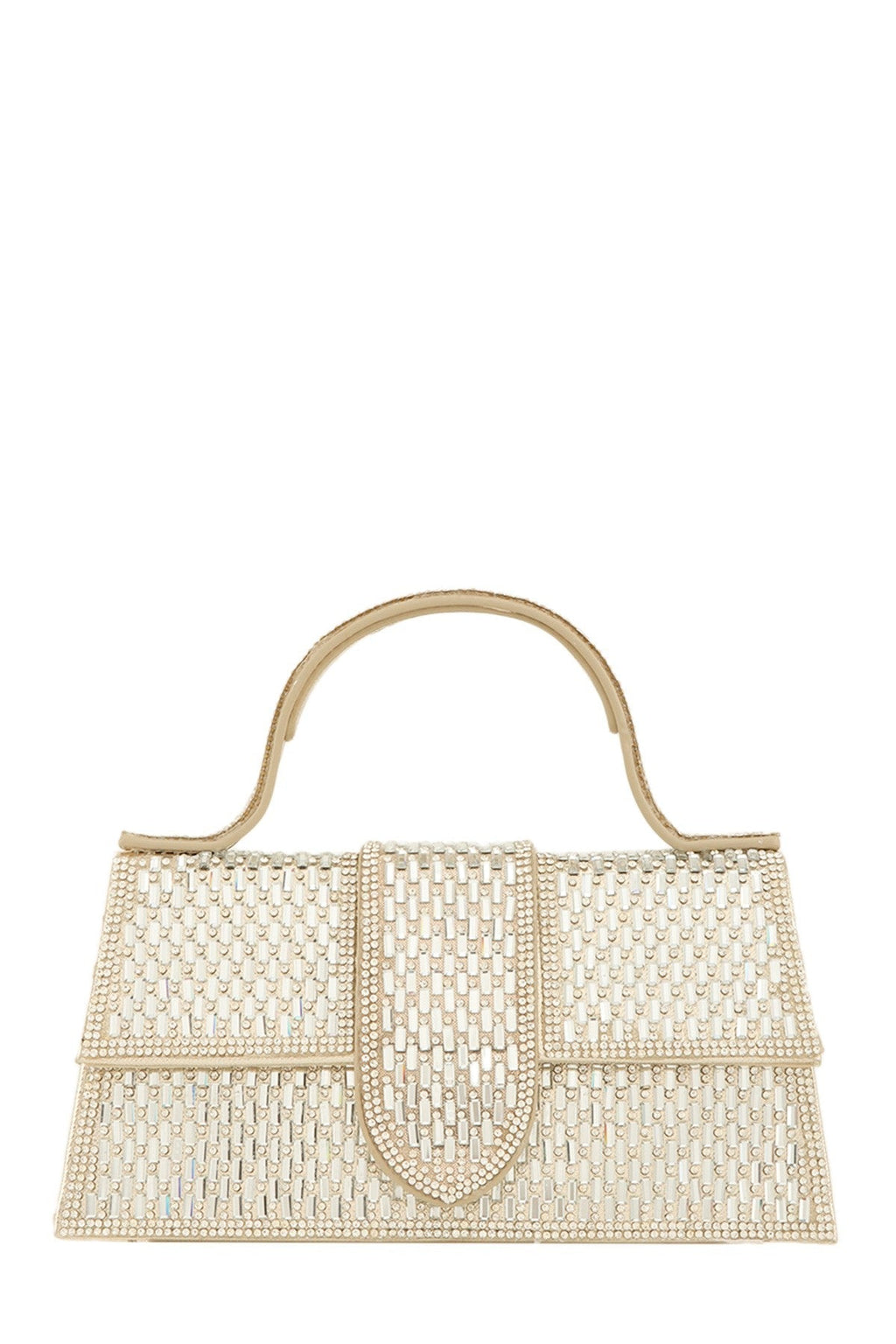 Jessie Luxe Jeweled Crossbody Bag with Detachable Handle and Spacious Interior