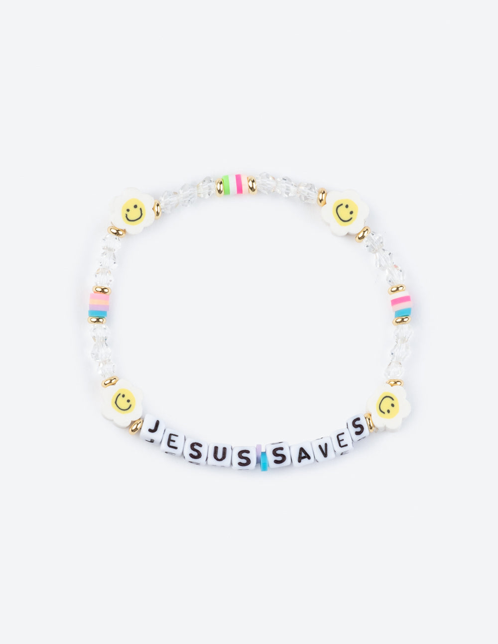Elevated Faith Jesus Saves Letter Bracelet — main product shot