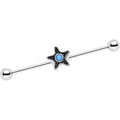 BodyCandy 14G Southwestern Blue Orb Starfish Industrial Barbell 1 1/2 — main product shot