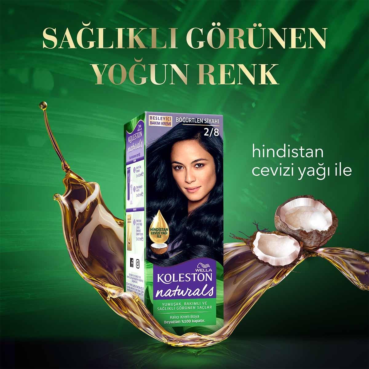 Wella Koleston Naturals Hair Dye - Long-Lasting Color with Coconut Oil