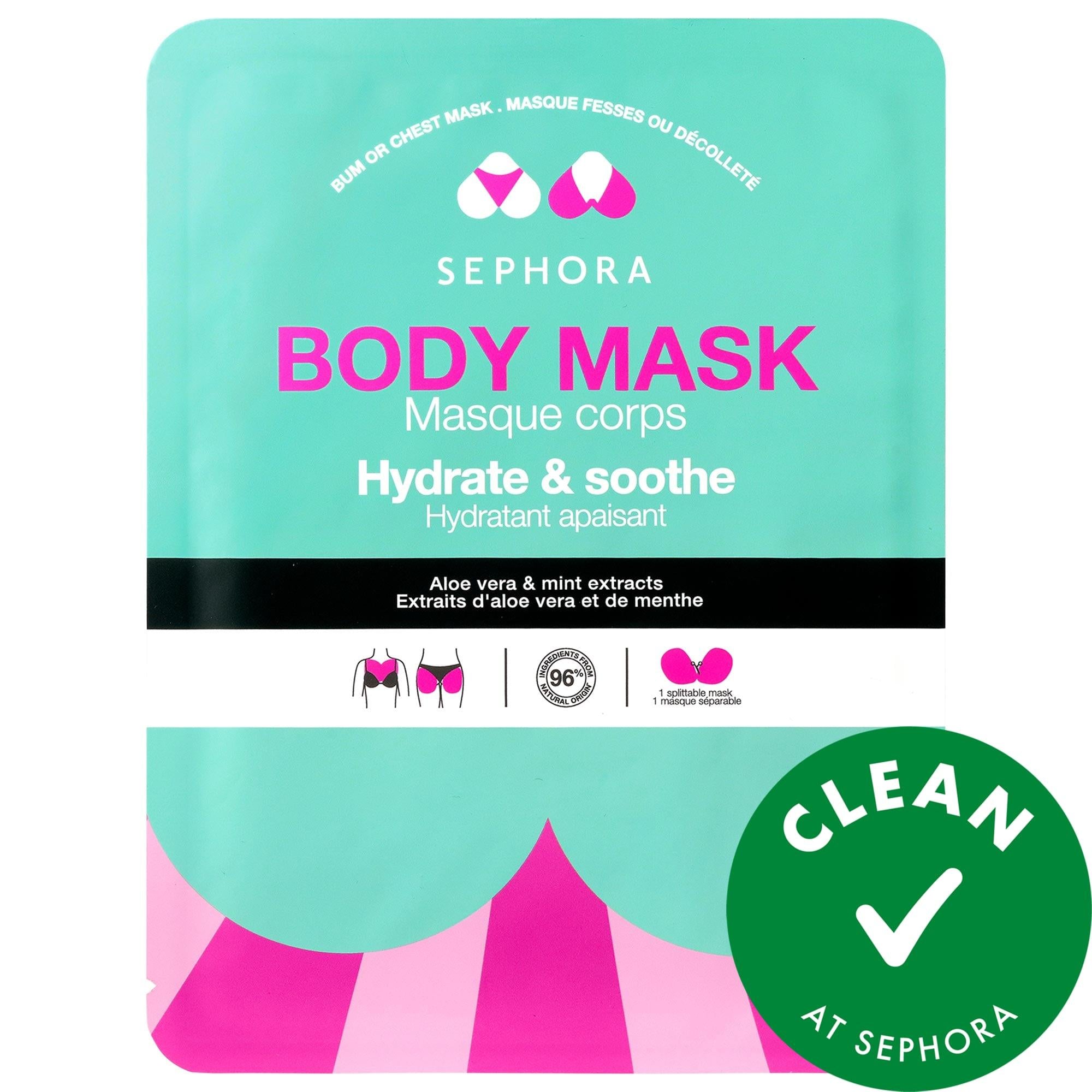 Body Mask - Hydrating & Plumping Vegan Body Mask for Chest and Bum - Improve Skin Firmness & Elasticity with Blackberry & Cactus Flower