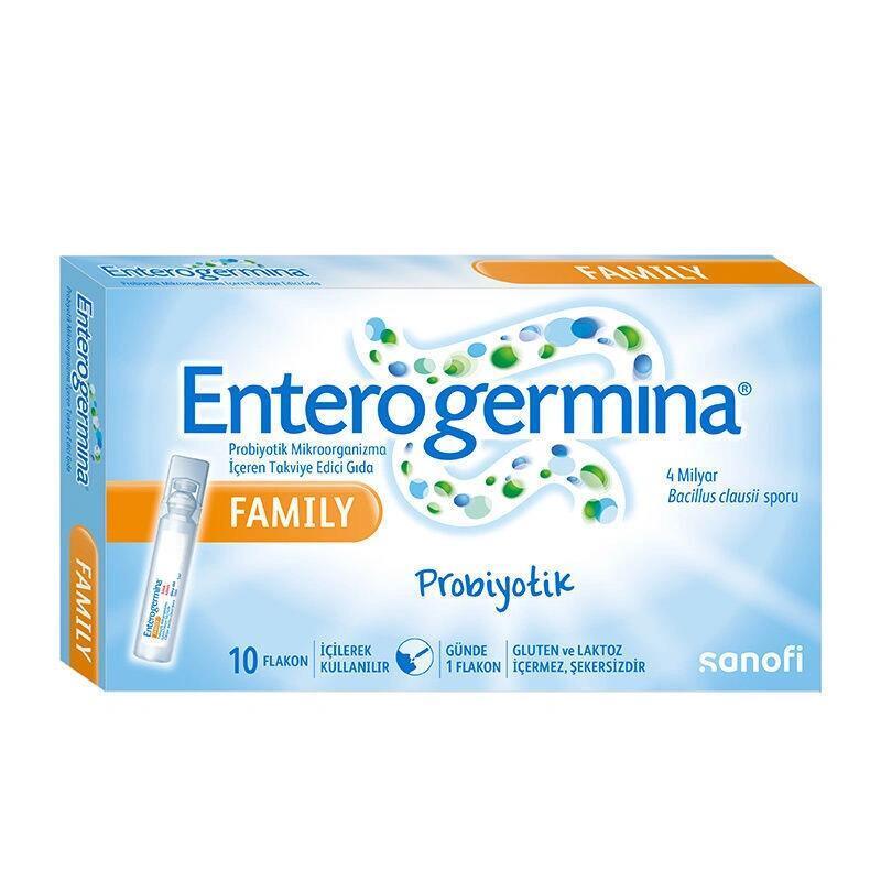 Enterogermina Probiotic - Digestive Health Support | 5 ml x 10 Flakons