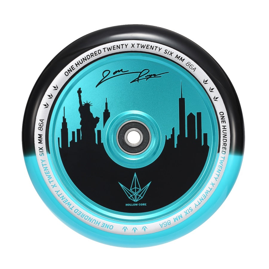Envy Hollowcore Jon Reyes Signature Wheel 120mm - Black/Teal (Pair) by Skates USA
