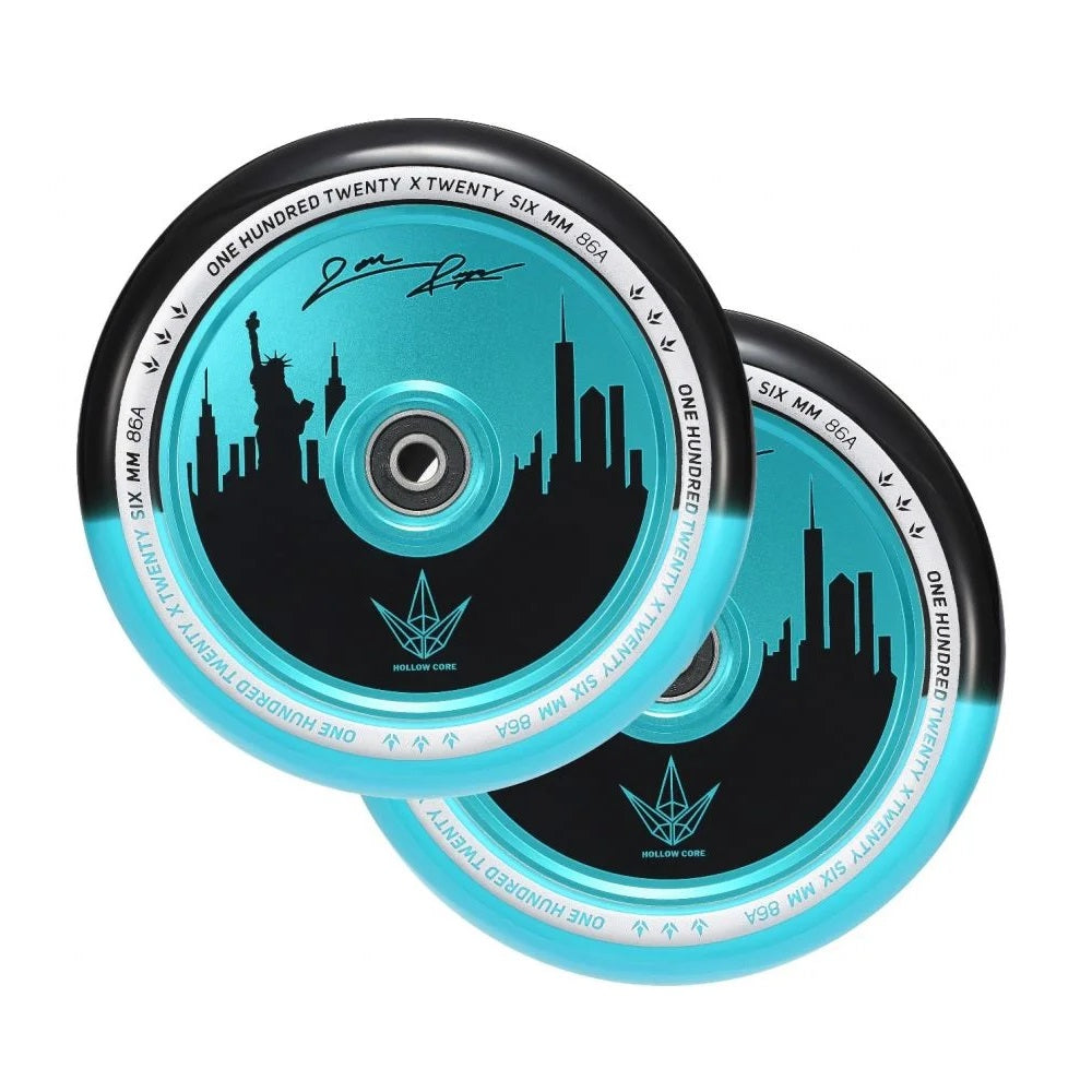 Envy Hollowcore Jon Reyes Signature Wheel 120mm - Black/Teal (Pair)