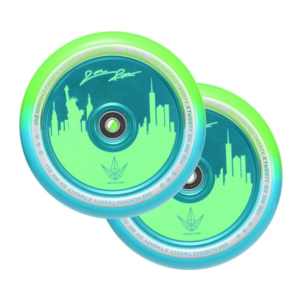 Envy Hollowcore Jon Reyes Signature Wheel 120mm - Green/Teal (Pair)