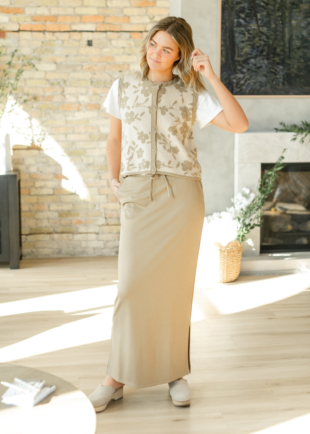Inherit Co. Jordan Knit Maxi Skirt — alternative angle
