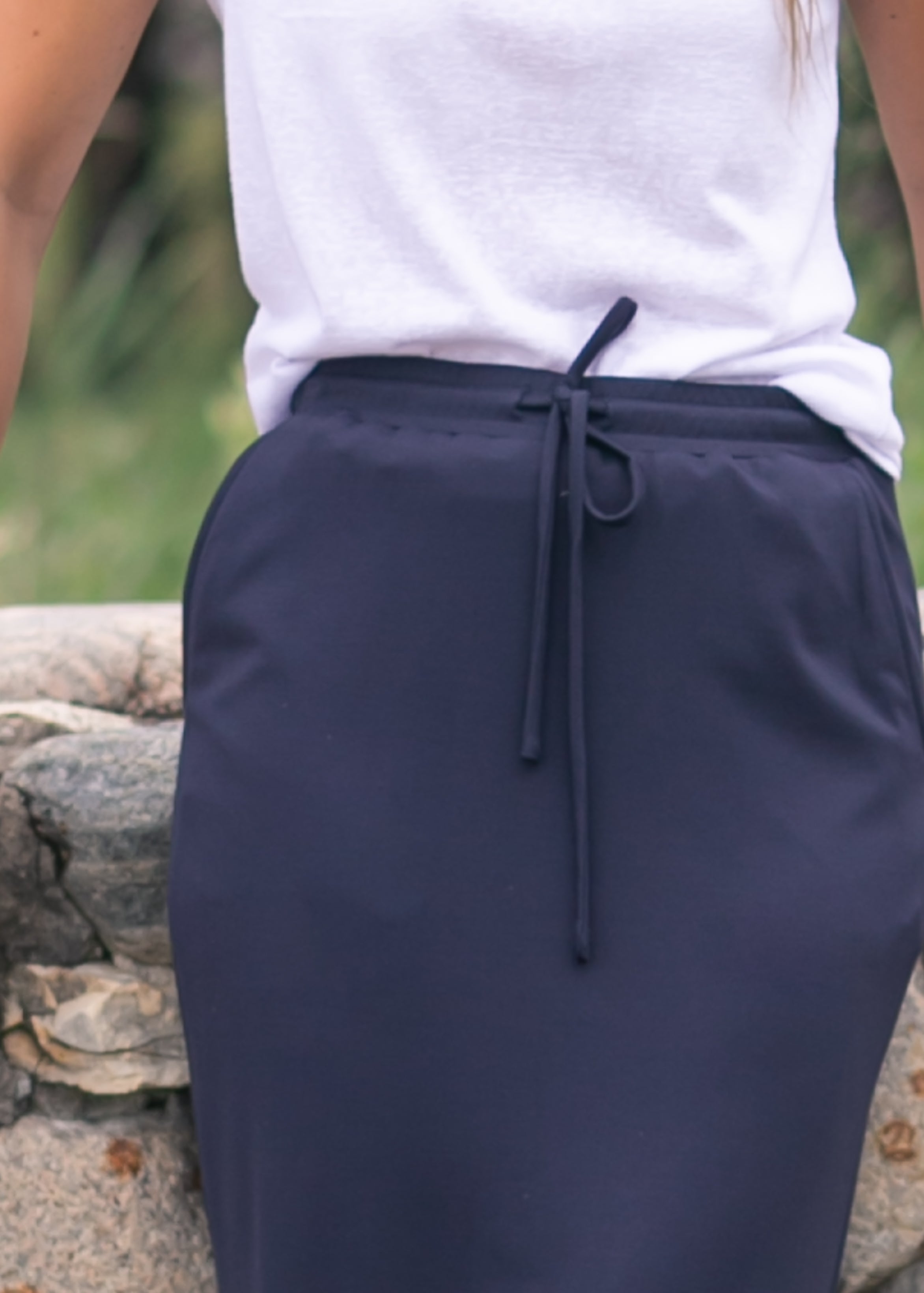 Inherit Co. Jordan Knit Maxi Skirt — flat-lay composition