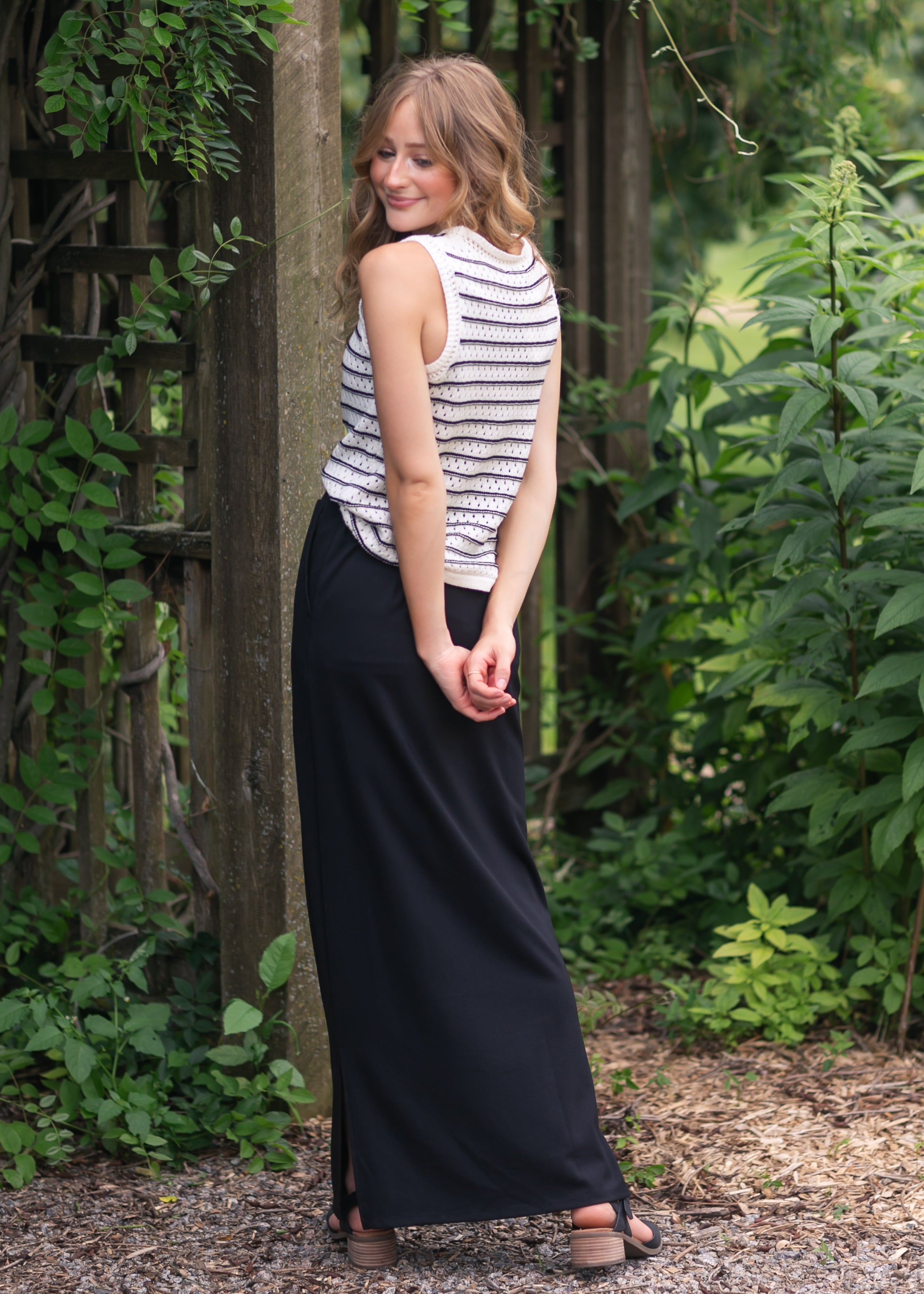 Inherit Co. Jordan Knit Maxi Skirt — comparison shot