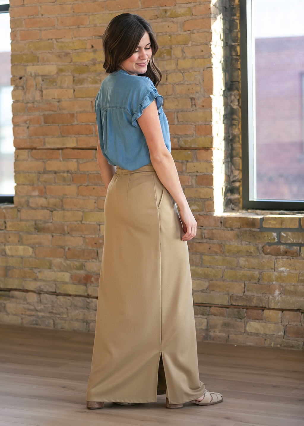 Inherit Co. Jordan Knit Maxi Skirt — flat-lay composition