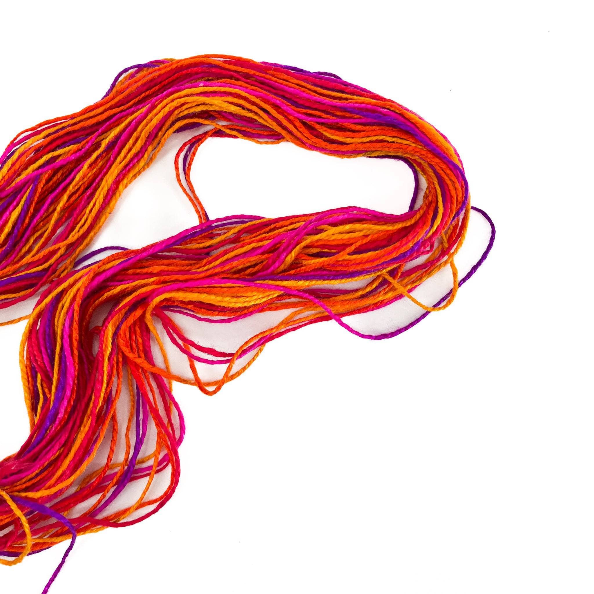 Darn Good Yarn Darn Good Yarn Journey Recycled Silk Yarn — lifestyle worn / used context