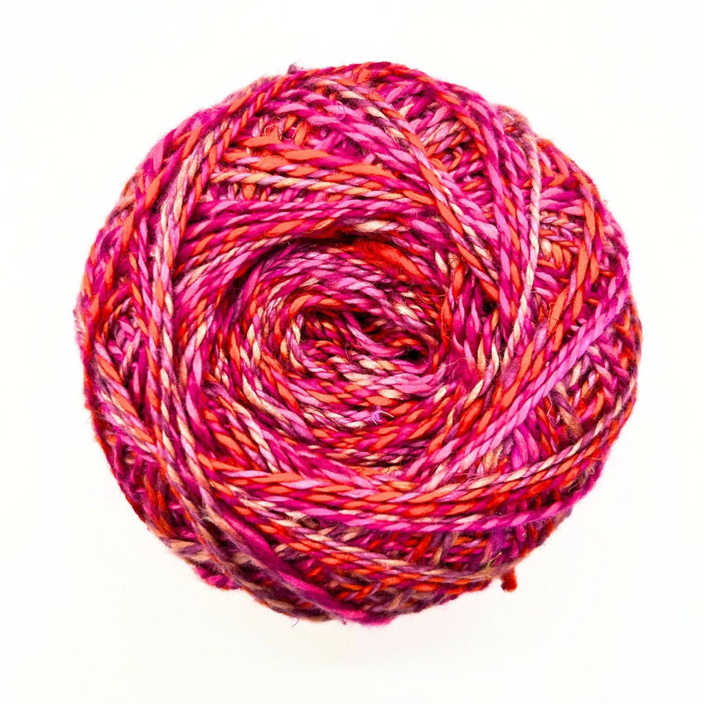 Darn Good Yarn Darn Good Yarn Journey Recycled Silk Yarn — detail shot 7