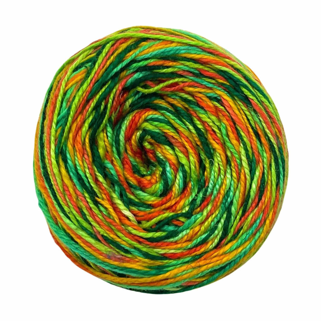 Darn Good Yarn Darn Good Yarn Journey Recycled Silk Yarn — construction detail