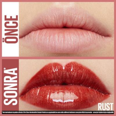 Maybelline Lifter Gloss: Hyaluronic Acid Moisturizing Lip Gloss - Rust 016 | Non-Sticky, Plumping Hydration for Fuller, Lifted Lips