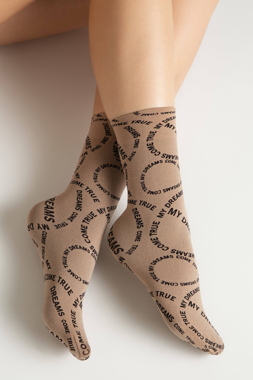 TheRanok.com Dense Socks Conte Fantasy - Knitted "My dreams" Design — comparison shot