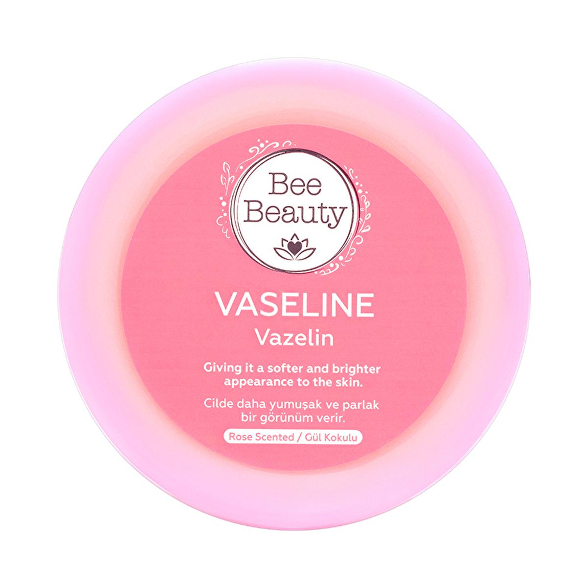 Bee Beauty Vazelin Gül Moisturizing Body Care - Rose Scented Moisturizer for Dry Skin Relief, 3.04 fl oz