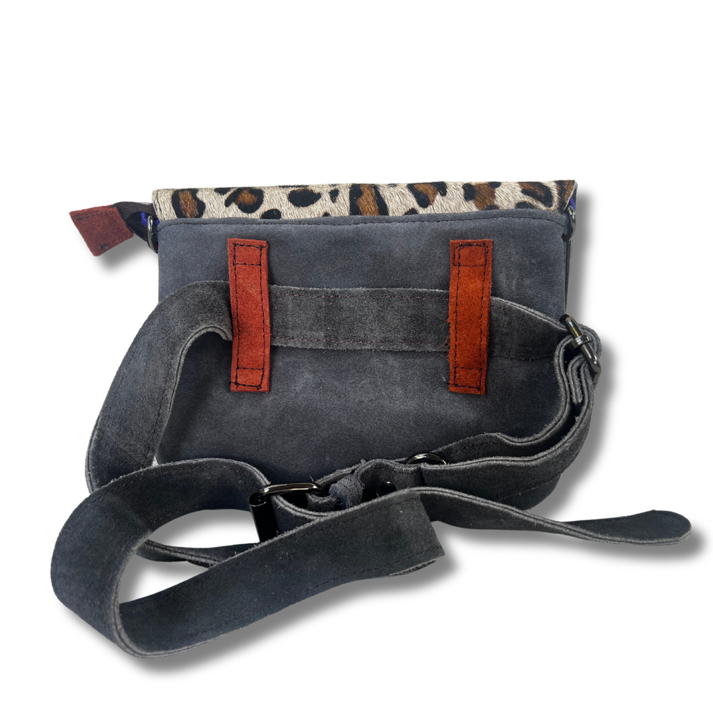 WONENA Soruka Juliette Print · Leather Belt Bag — construction detail