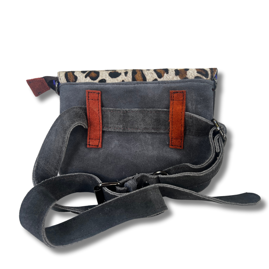 WONENA Soruka Juliette Print · Leather Belt Bag — construction detail