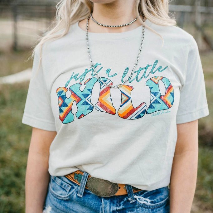 Wild Junkie Just a Little Wild Aztec Graphic T-shirt — main product shot