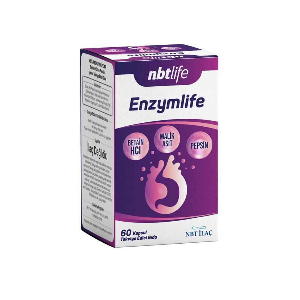 NBTLife Enzymlife Digestive Enzyme Supplement - 60 Capsules for Gut Health Support