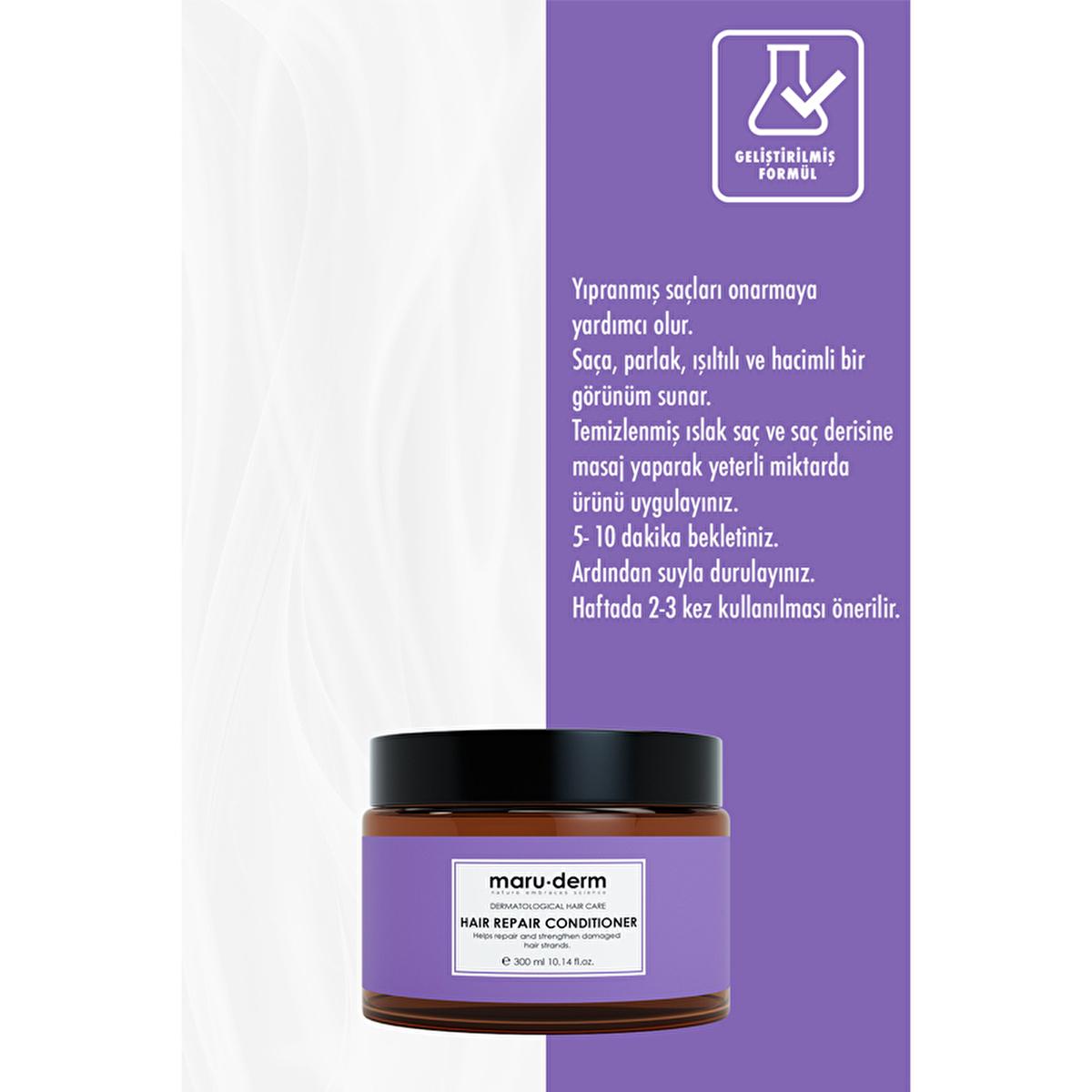 Maruderm Hair Repair Conditioner: Argan & Coconut Oil Treatment for Damaged Hair, Volumizing & Shine