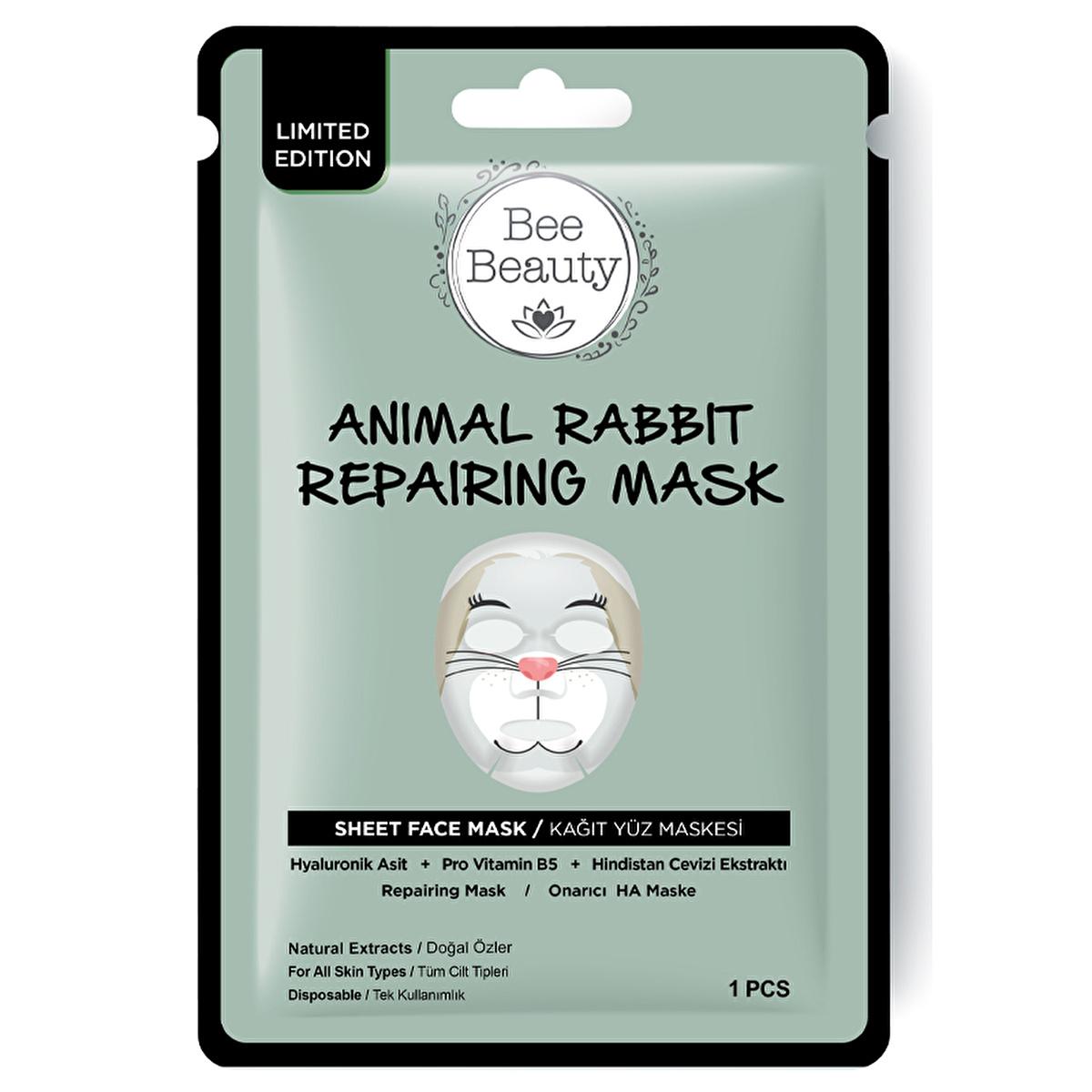 Bee Beauty Hydrating Rabbit Face Mask with Hyaluronik Asit & Coconut Oil - 25g