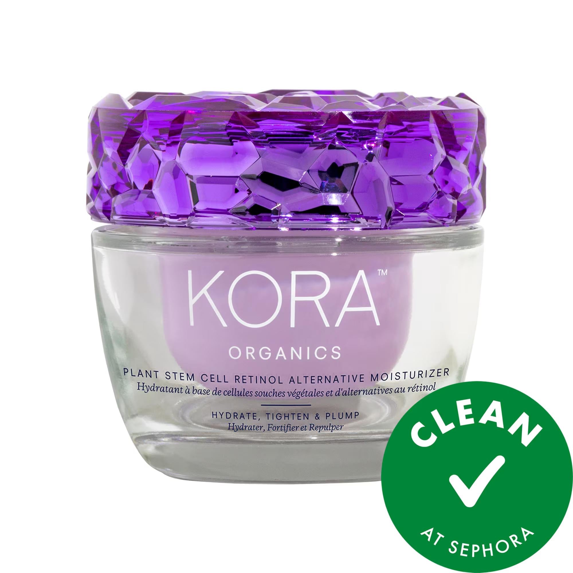 Plant Stem Cell Retinol Alternative Firming Moisturizer - Vegan Anti-Aging Cream with Bakuchiol