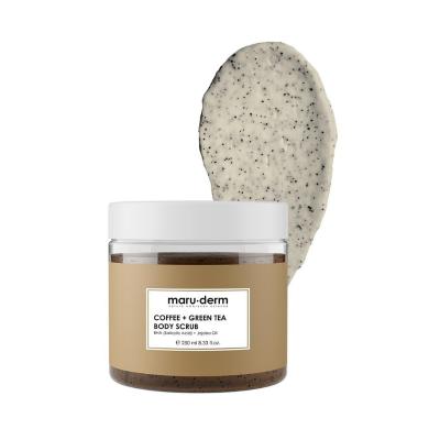 Maruderm Coffee + Green Tea Body Scrub for Nourished Skin - Vegan & Natural Exfoliant