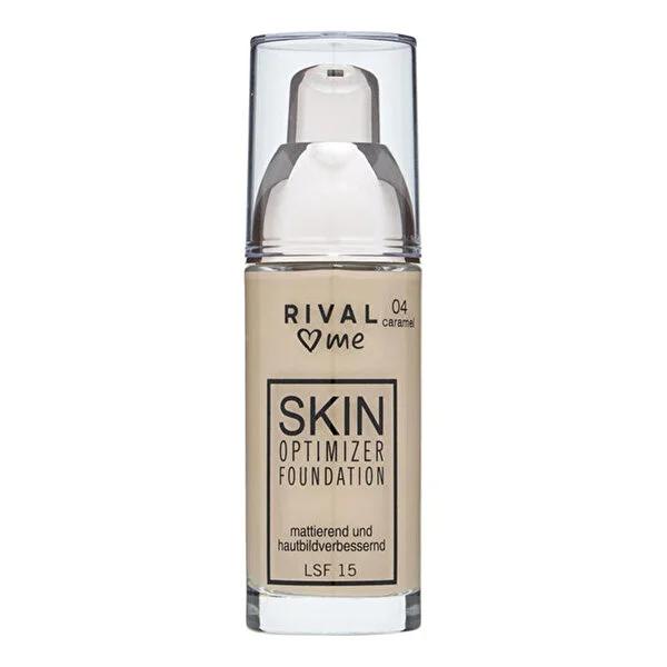 Rival Loves Me Foundation Skin Optimizer No:04 Caramel 30 ml - Dermatologically Tested Skincare for All Skin Types