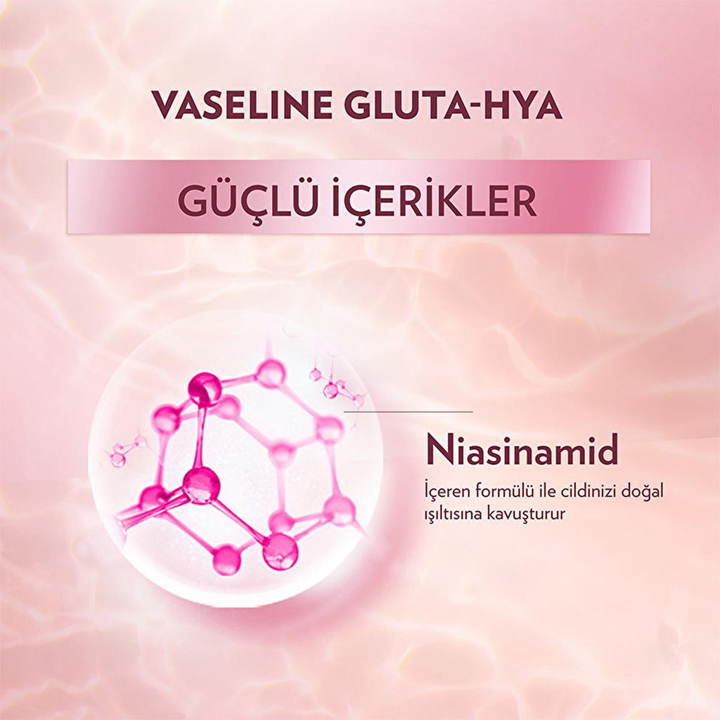 Vaseline Gluta-Hya Serum Burst Revitalizing Body Lotion - Moisturizing Body Lotion with Hyaluronic Acid & GlutaGlow Technology