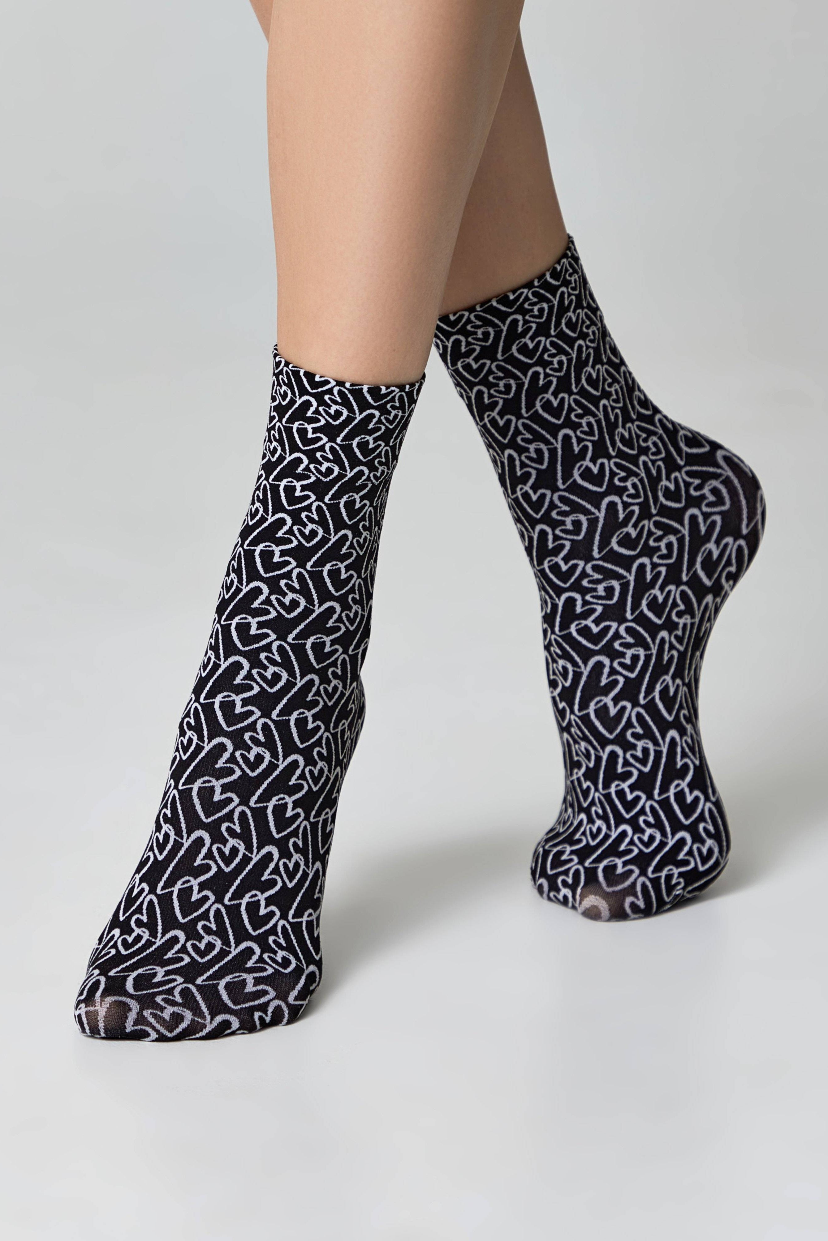 TheRanok.com Dense Socks Conte Fantasy - "Love" Designs — size reference