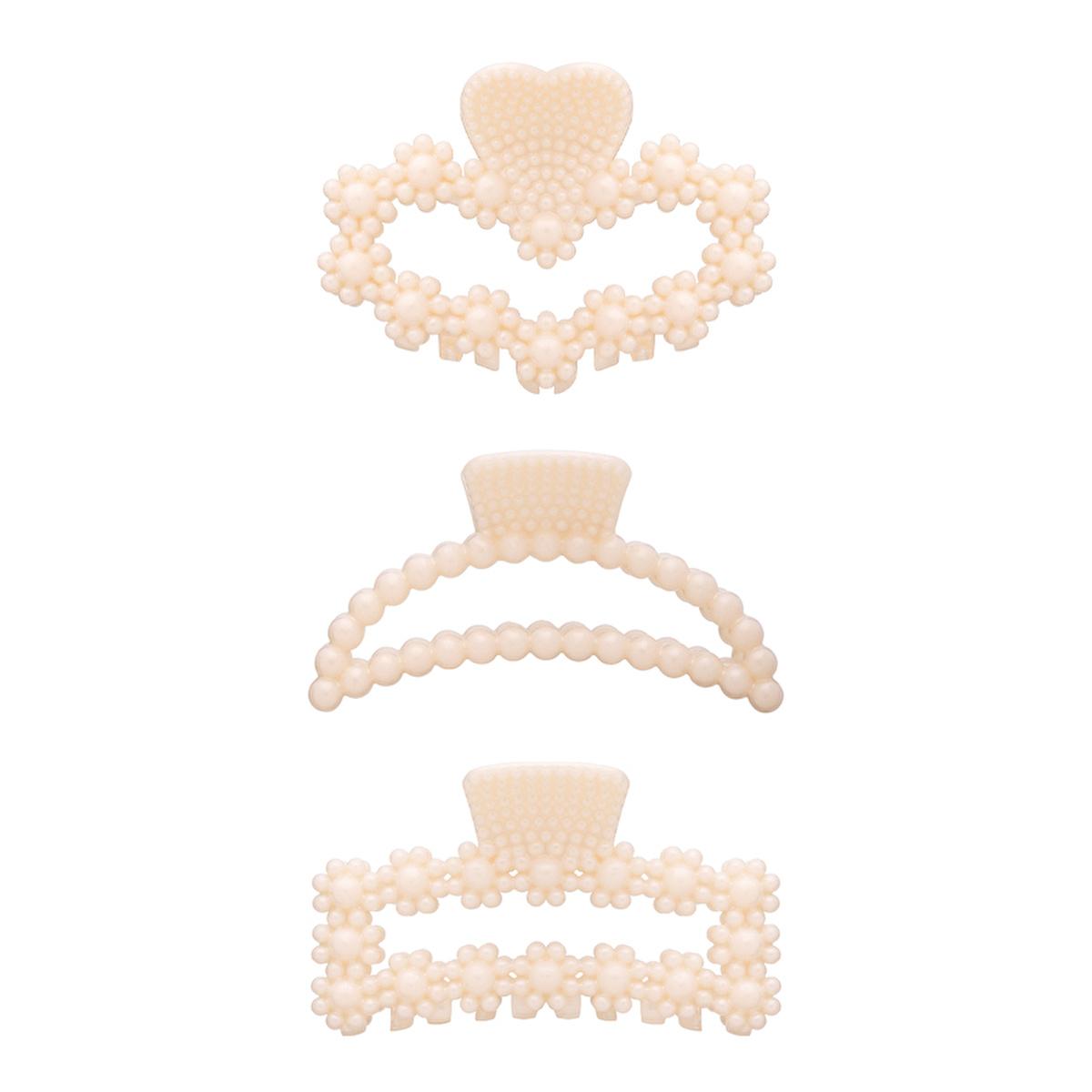 Eklips Pearl Hair Clip: Elegant White Pearl Claw Clip for Women - Stylish Decorative Accessory for Everyday & Special Occasions