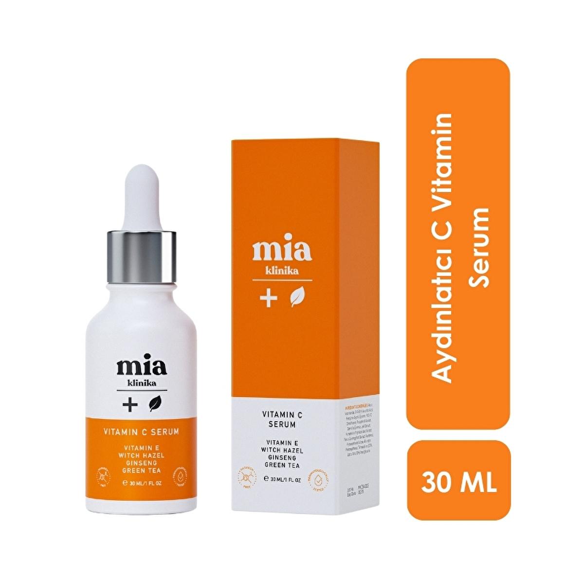 Mia Klinika Vitamin C Serum - Brightens Skin, Minimizes Pores & Dark Spots - 1.01 fl oz