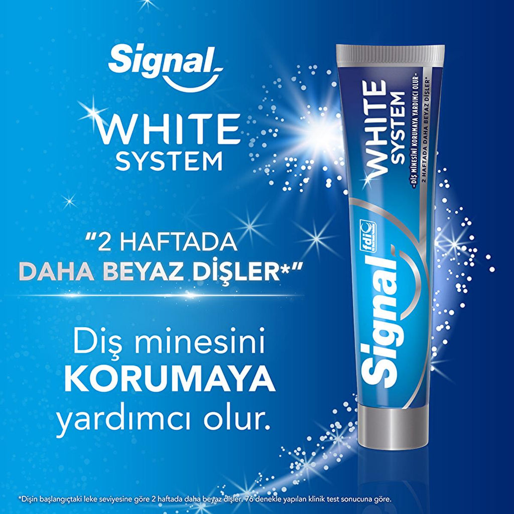 Signal White Now Teeth Whitening Toothpaste: Instant & Long-Lasting White Smile, Removes Stains, Promotes Dental Hygiene - Complete Oral Care