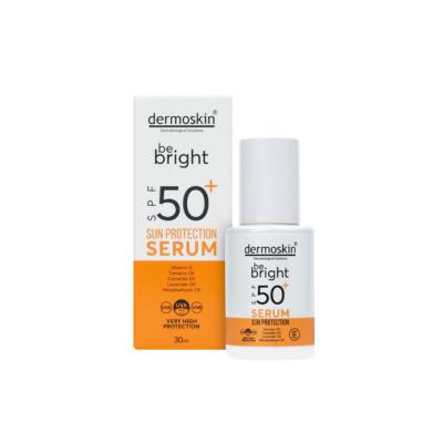 Dermoskin Be Bright Sun Protection Serum SPF 50+ - Broad-Spectrum Anti-Aging Sunscreen Serum for All Skin Types
