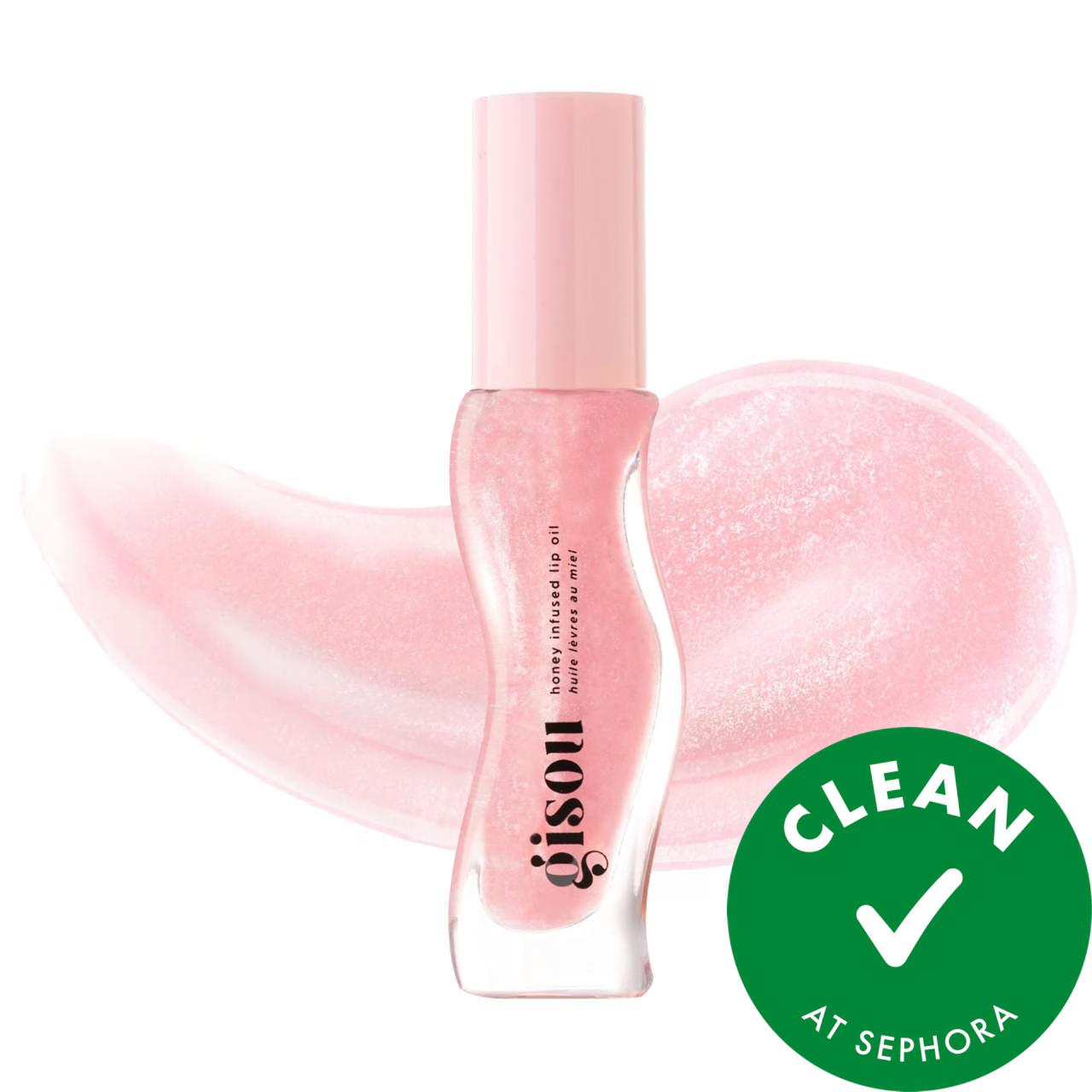 Gisou Hydrating Lip Oil with Mirsalehi Honey - Clean Beauty, Cruelty-Free Lip Gloss for Dry Lips