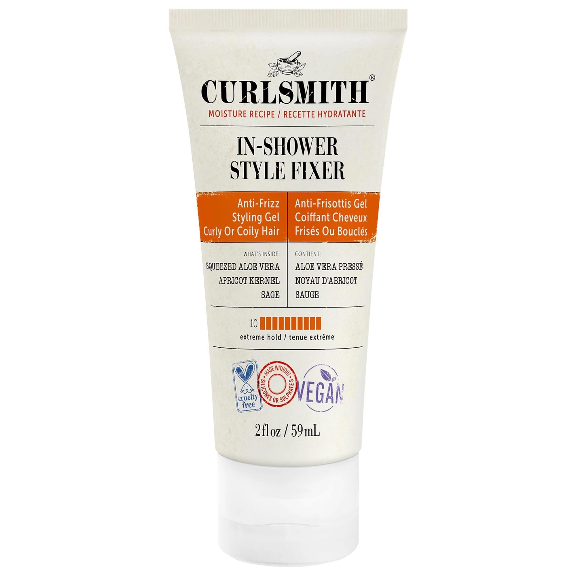 DevaCurl In-Shower Style Fixer Curly Hair Gel - Extreme Hold, Vegan, Cruelty-Free, Humidity Protection for Wavy, Curly, Coily Hair