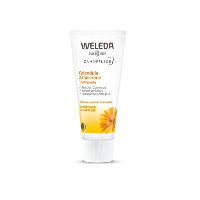 Weleda Natural Calendula Toothpaste, Vegan, Mint-Free, Fluoride-Free - 2.54 fl oz