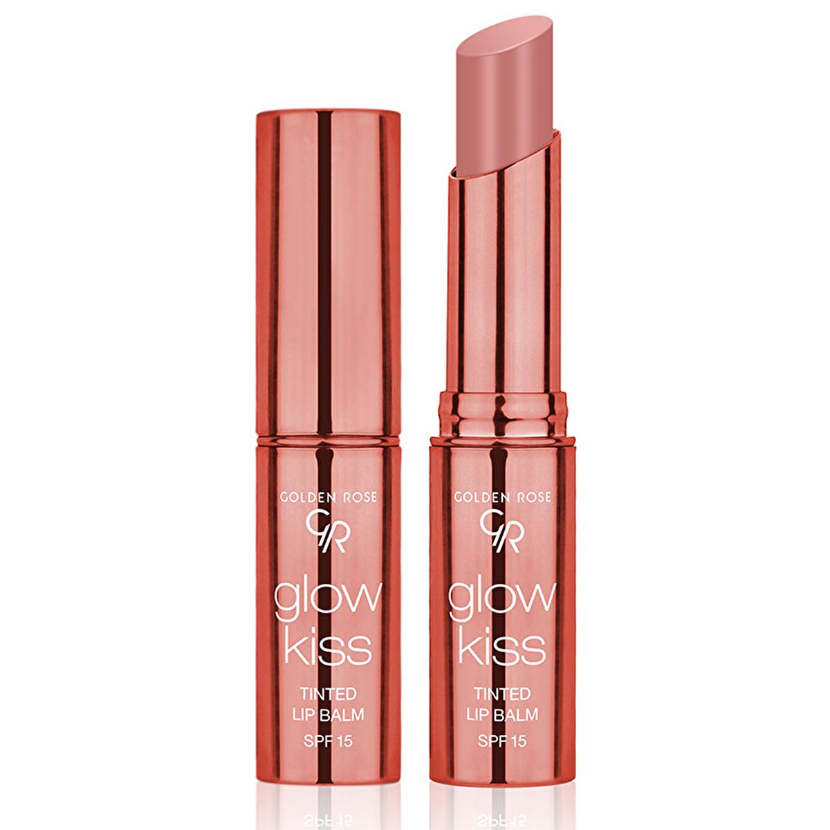 Golden Rose Glow Kiss Tinted Lip Balm - 01 Vanilla Latte for Women and Teenagers