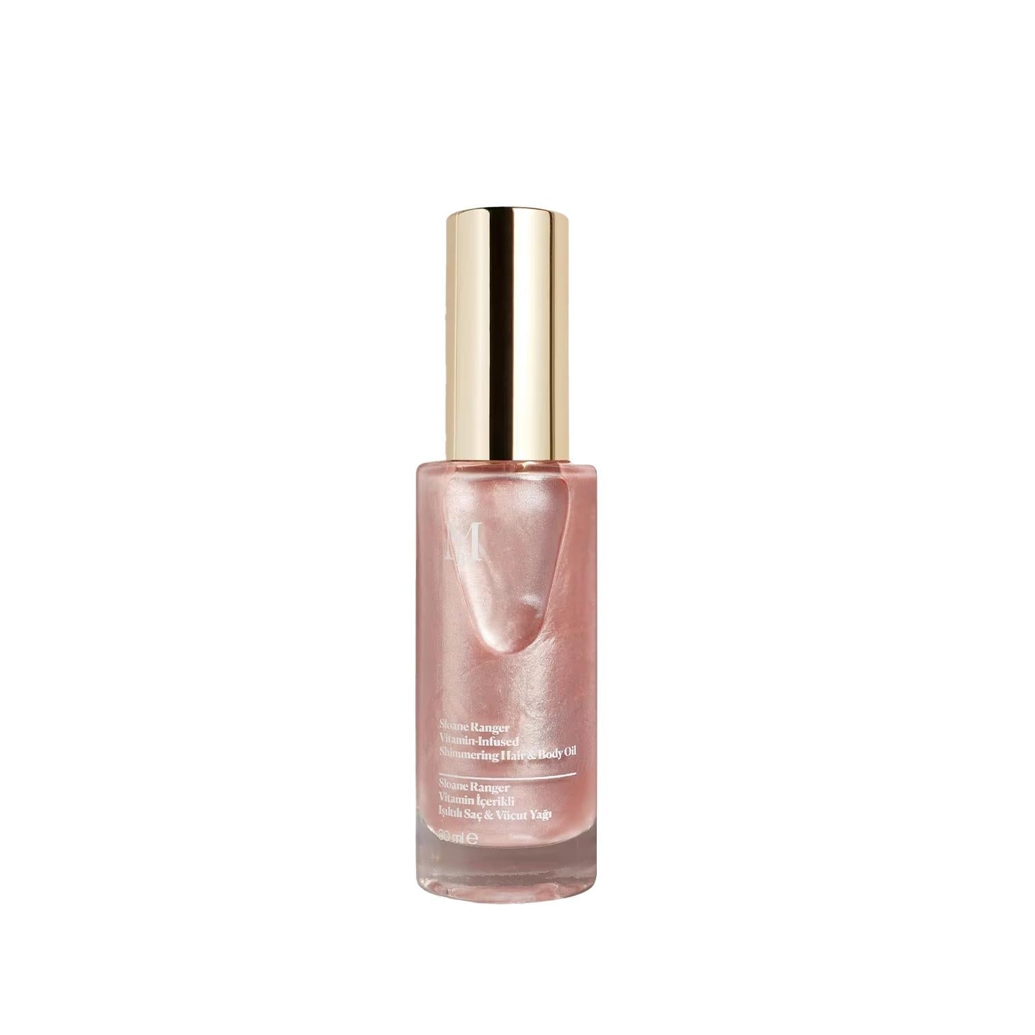 Misbah�e Vitamin-Infused Hair and Body Oil with Shimmering Effect - Nourishing, Moisturizing, 1.01 fl oz