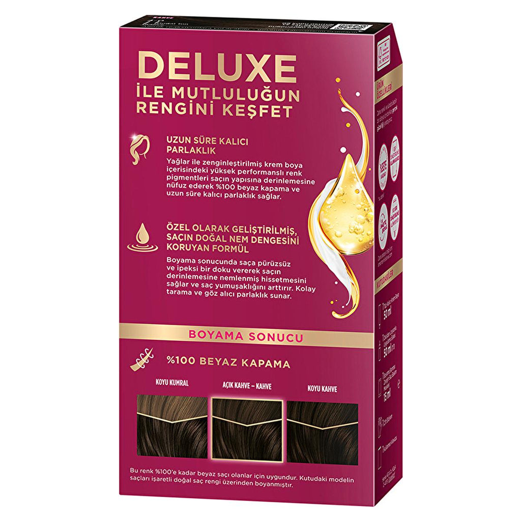 Palette Deluxe 4-0 Brown Hair Dye - Long-Lasting Hair Dye for Vibrant Color