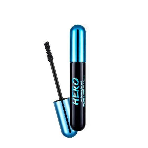Flormar Waterproof Mascara Hero Volume&Curl - Volumizing, Curling, Long-Lasting Makeup