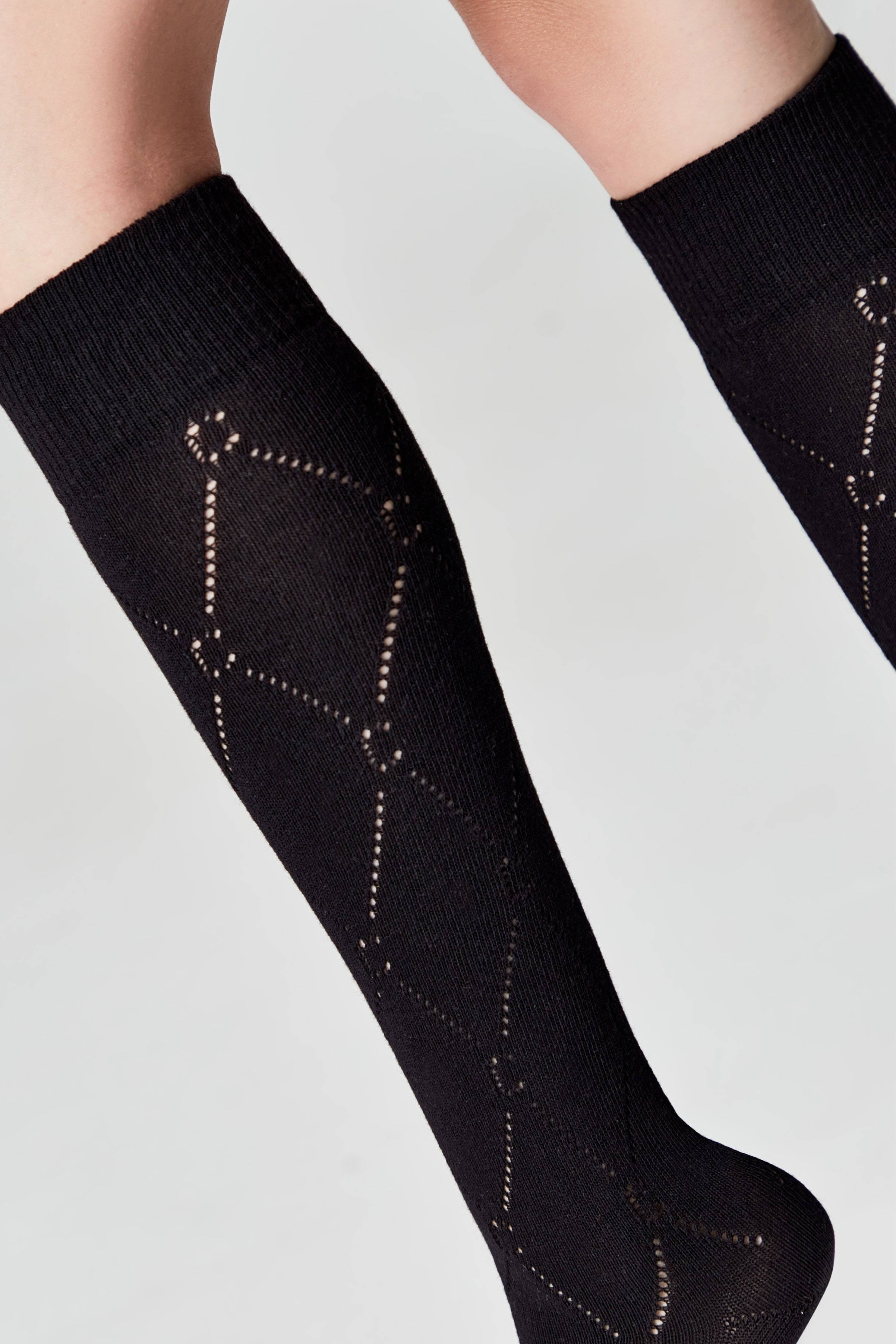 TheRanok.com Cotton Knee Highs Conte Classic 007 — comparison shot