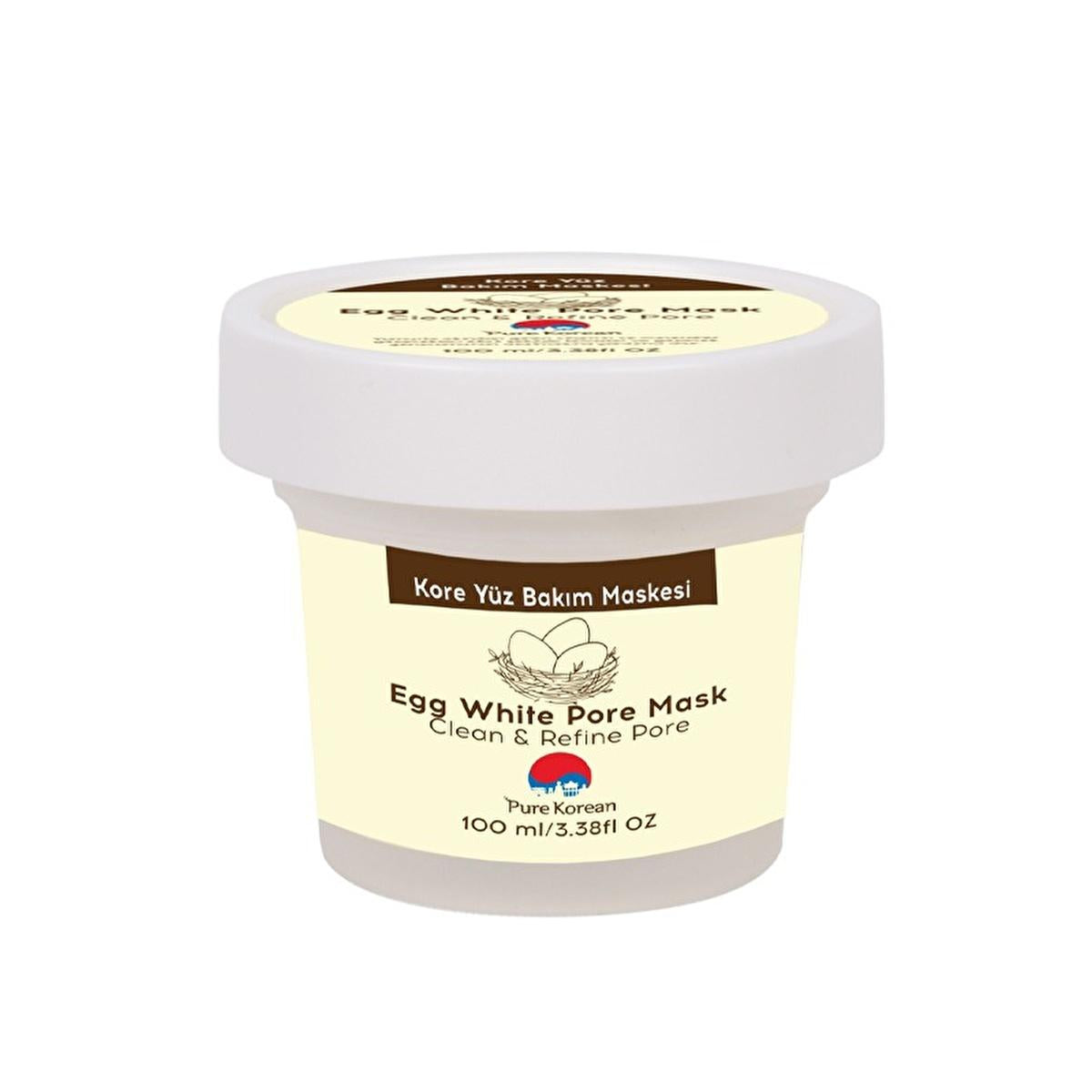 Pure Korean Egg White Face Mask for Pore Tightening & Deep Cleansing - Disposable Skincare for Oily Skin