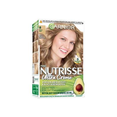 Garnier Nutrisse Intense Nourishing Permanent Hair Color 8 Dark Blonde | 60ML