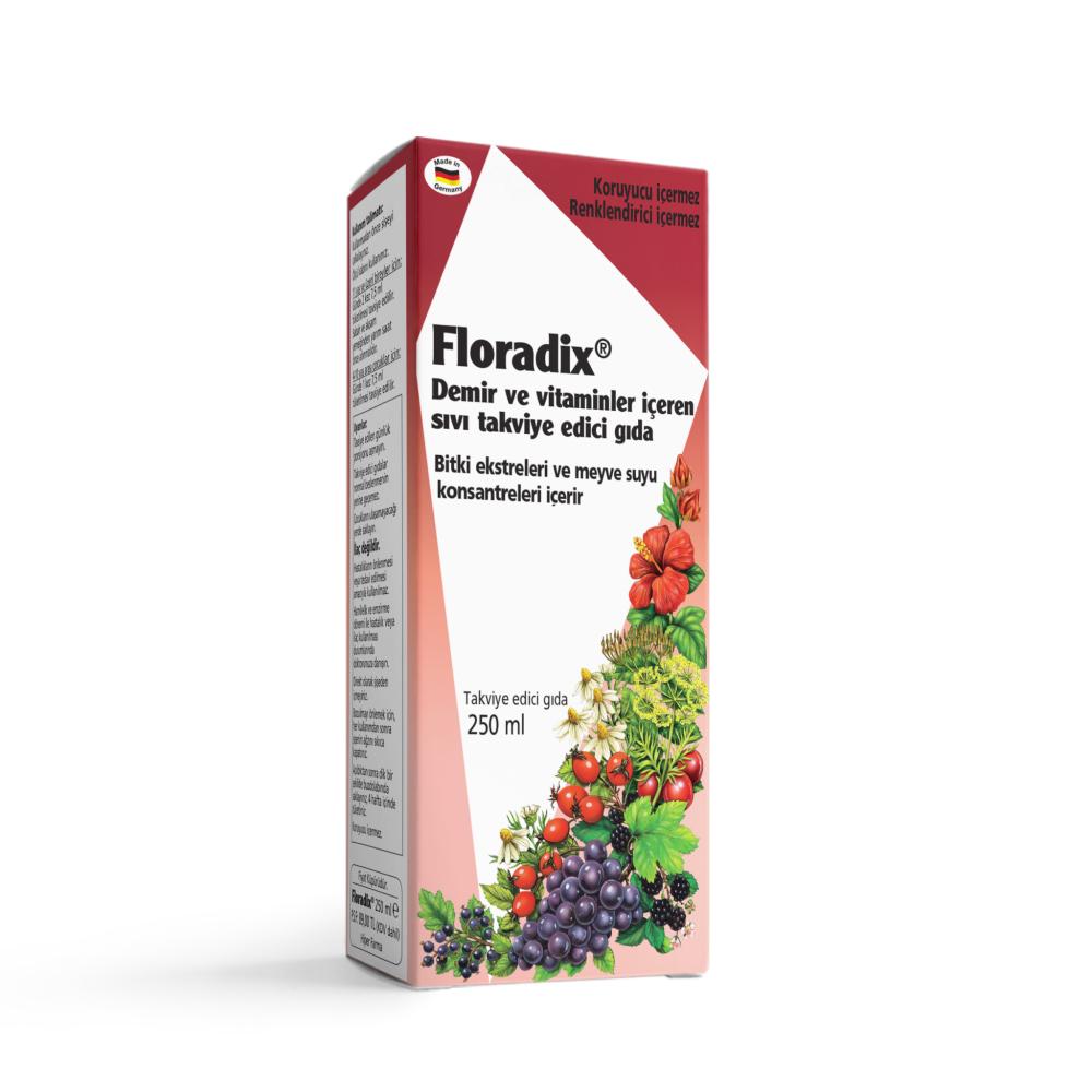 Floradix Liquid Dietary Supplement - Natural Iron & Vitamin Supplement for Adults & Children, Gluten-Free, 8.45 fl oz